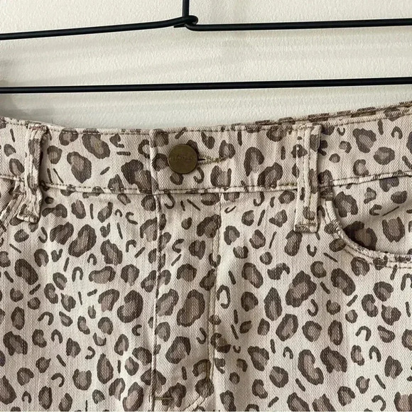 Sanctuary Denim Simone Leopard Print Mini Skirt Size 29 EUC - Picture 5 of 10
